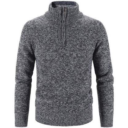 Men's stylish turtleneck sweater with elegant zipper Skorter