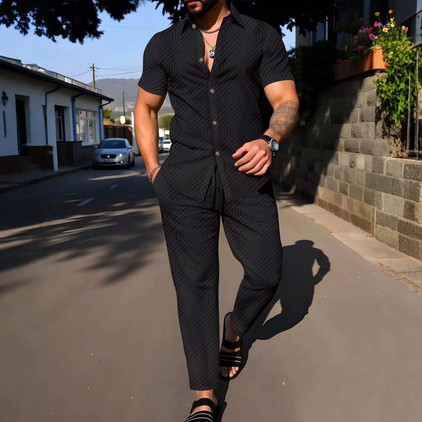 Men's Lifestyle Jumpsuit Skorter