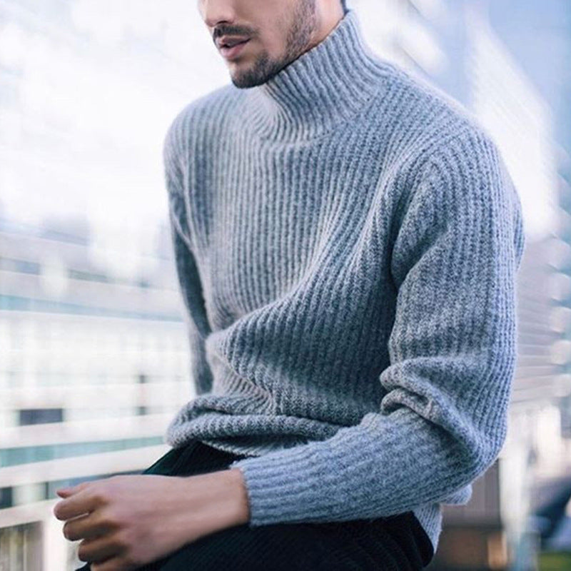 Men's turtleneck sweater made of high-quality wool Skorter