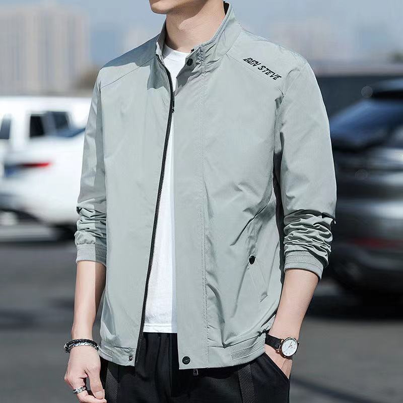 Men's sporty transitional jacket with high collar Skorter
