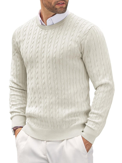 Men's knit sweater with herringbone pattern Skorter