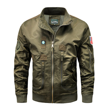 Men's Biker Jacket In A Modern Style with Functional Pockets Skorter