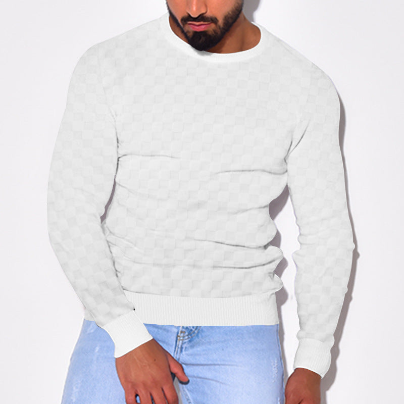 Men's stylish textured sweater Skorter