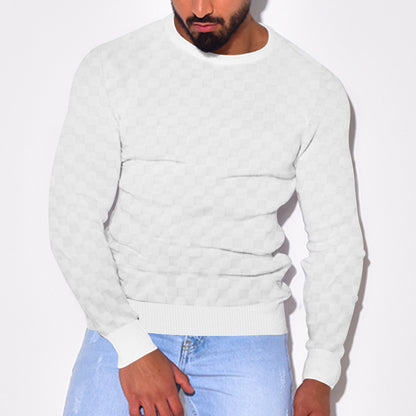 Men's stylish textured sweater Skorter