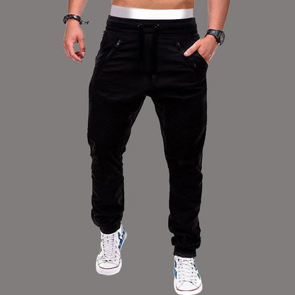 Men's stylish joggers with zippered pockets and elastic waistband Skorter