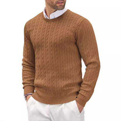 Men's knit sweater with herringbone pattern Skorter