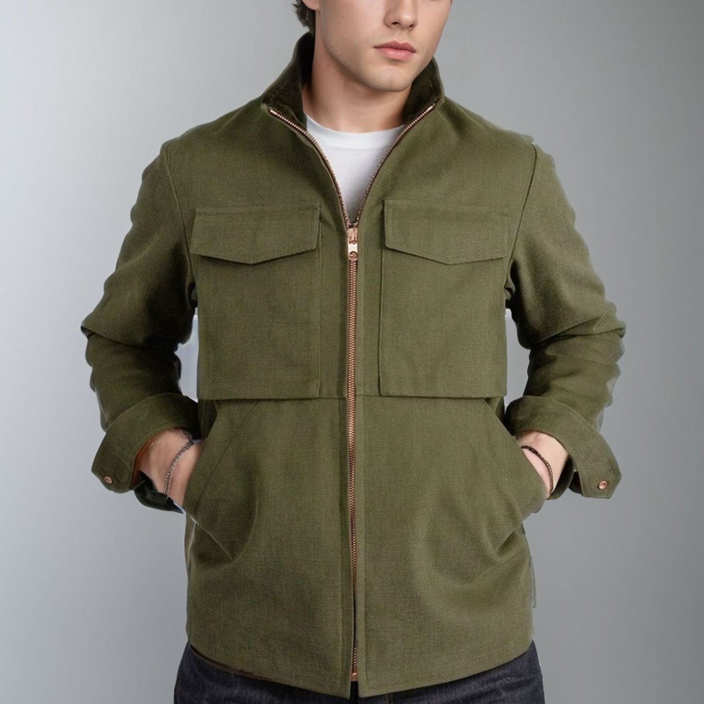 Men's utility jacket with practical pockets and modern design Skorter