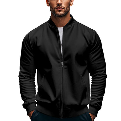 Men's sporty bomber jacket with high collar and practical pockets Skorter