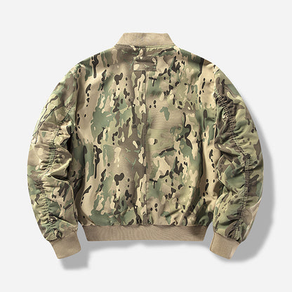 Men's utility bomber jacket with multiple pockets and modular design Skorter