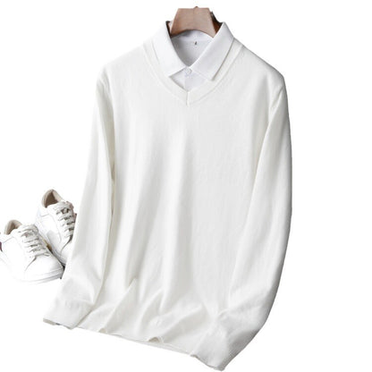 Men's V-Neck Sweater Skorter