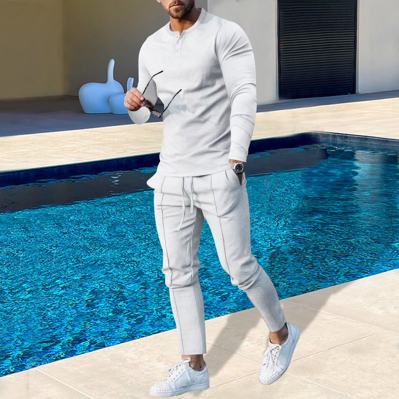 Men's cotton jogging suit with breathable properties and fashionable cut Skorter