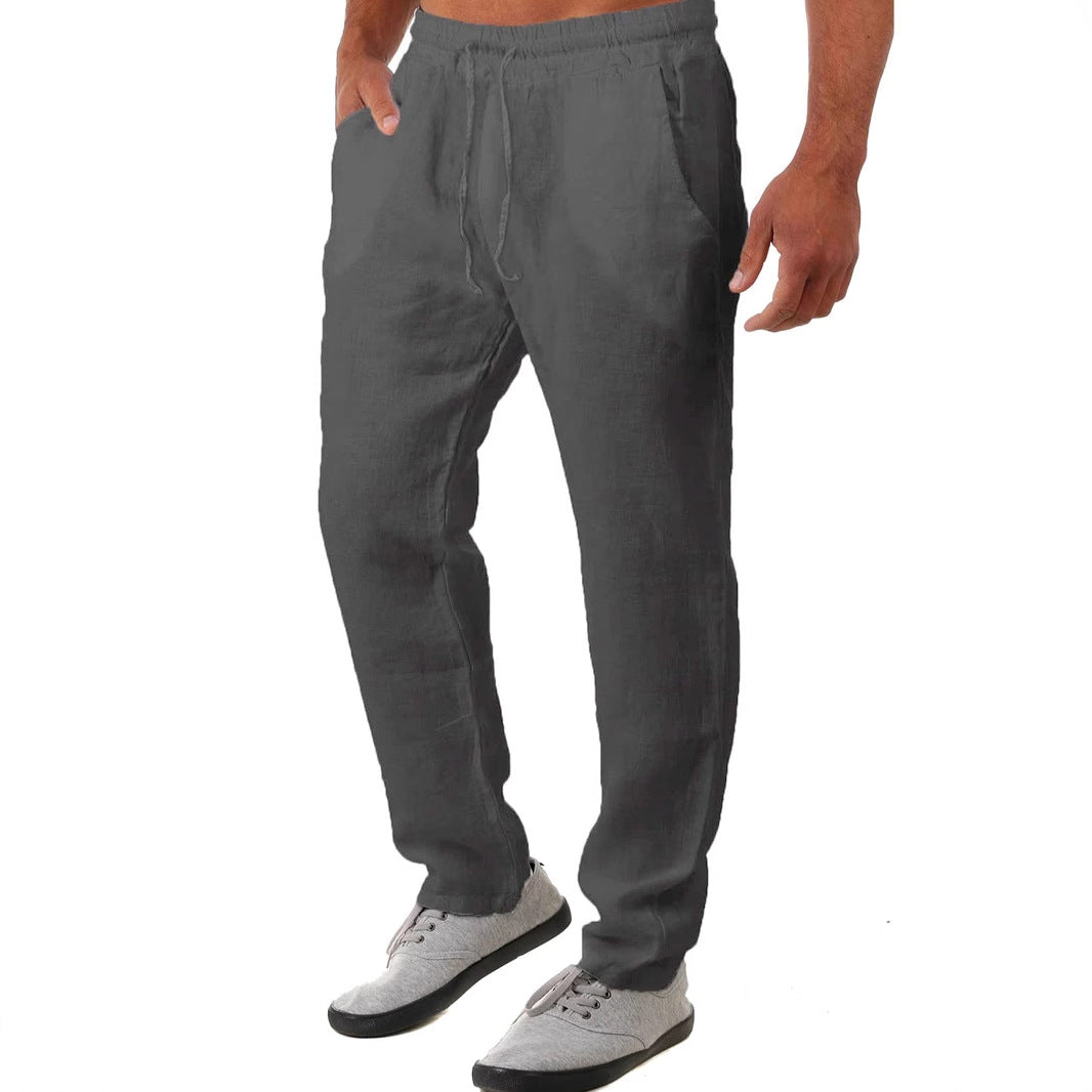 Men's Airy Linen Pants Skorter