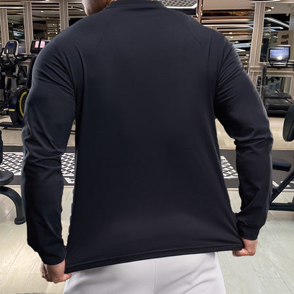 Men's Athletic Long Sleeve Shirt with Innovative Moisture Regulation Skorter