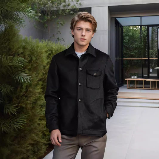 Men's wool jacket with practical chest pocket Skorter