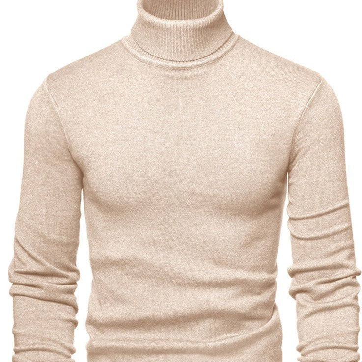 Men Timeless Turtleneck Sweater made of Soft Wool Skorter
