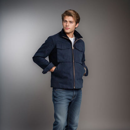 Men's stylish transitional jacket with practical pockets Skorter