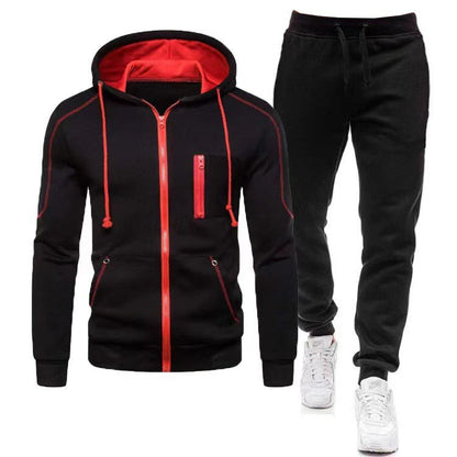 Men's tracksuit with functional zippered pockets and breathable fabric Skorter