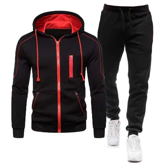 Men's tracksuit with functional zippered pockets and breathable fabric Skorter