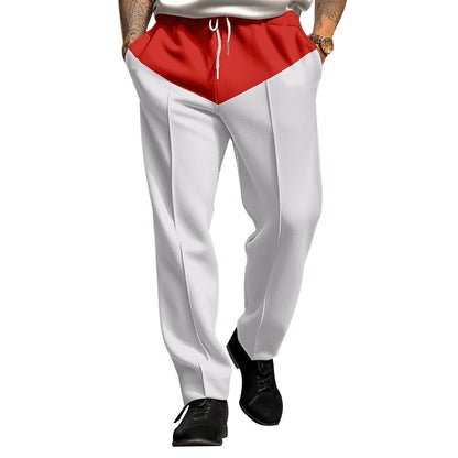 Men's sporty jogging pants with contrast details and adjustable drawstring Skorter