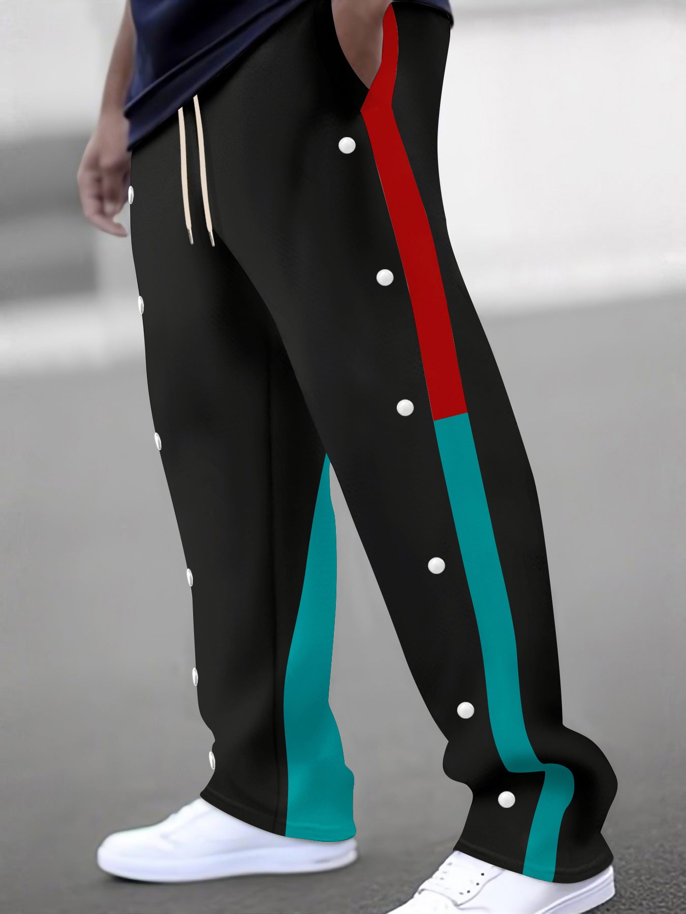 Men's sports pants with side snap buttons Skorter