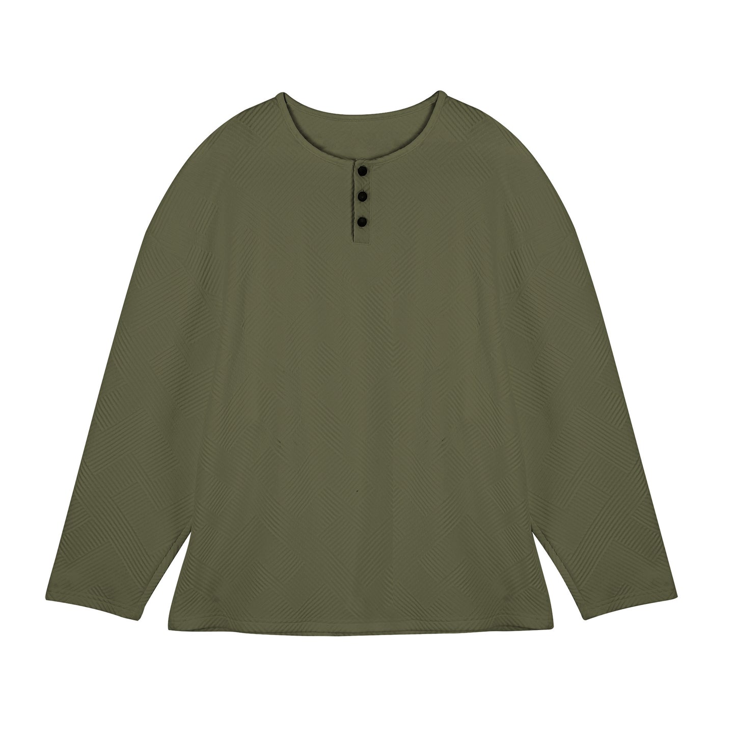 Men's long-sleeve shirt with button-down collar and textured pattern Skorter