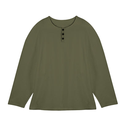 Men's long-sleeve shirt with button-down collar and textured pattern Skorter