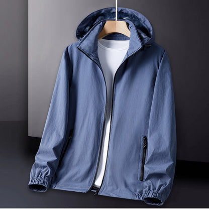 Men's Breathable Functional Jacket with Adjustable Hood Skorter