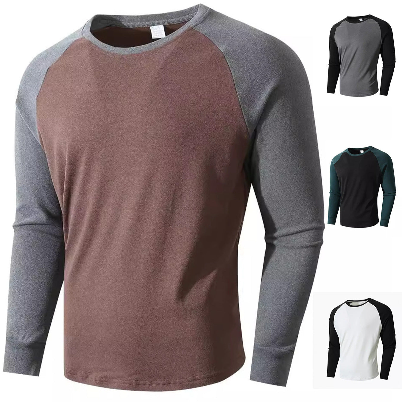 Men's sporty long-sleeve shirt with raglan sleeves Skorter