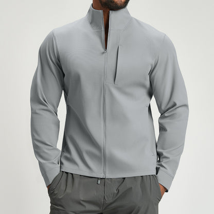 Men's Breathable Hybrid Jacket with High Collar Skorter