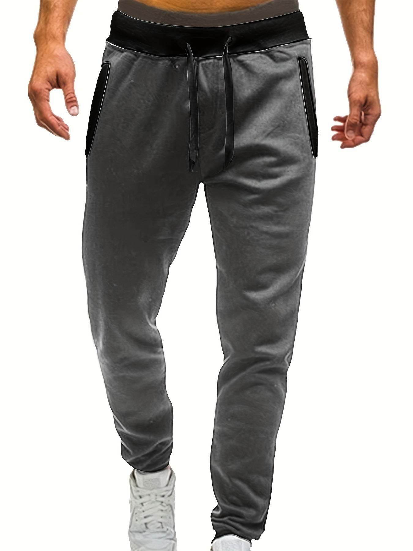Men's sporty sweatpants with elastic waistband and side pockets Skorter