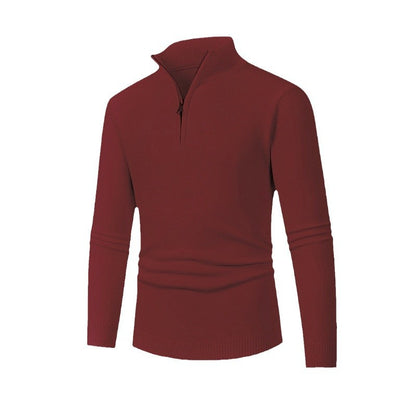 Men's pullover with high collar and zipper Skorter