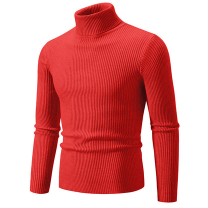 Men's turtleneck sweater made of fine ribbed material Skorter