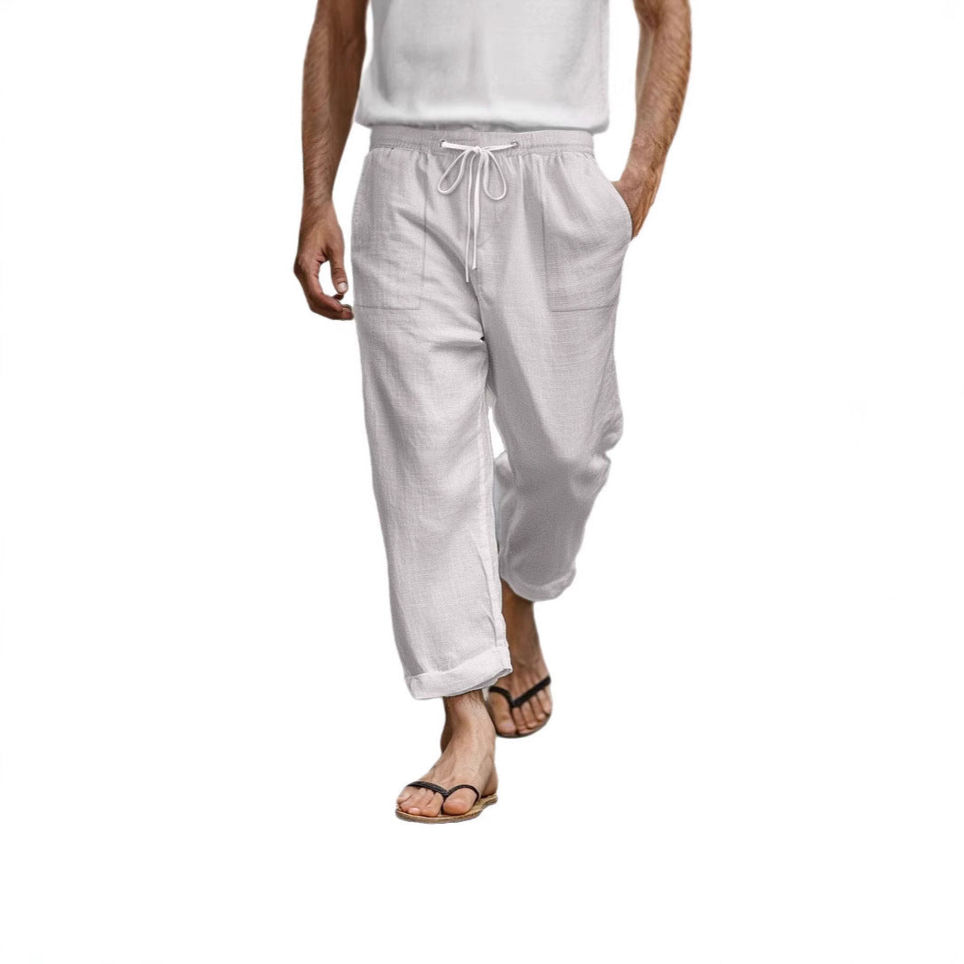 Men's airy linen pants Skorter
