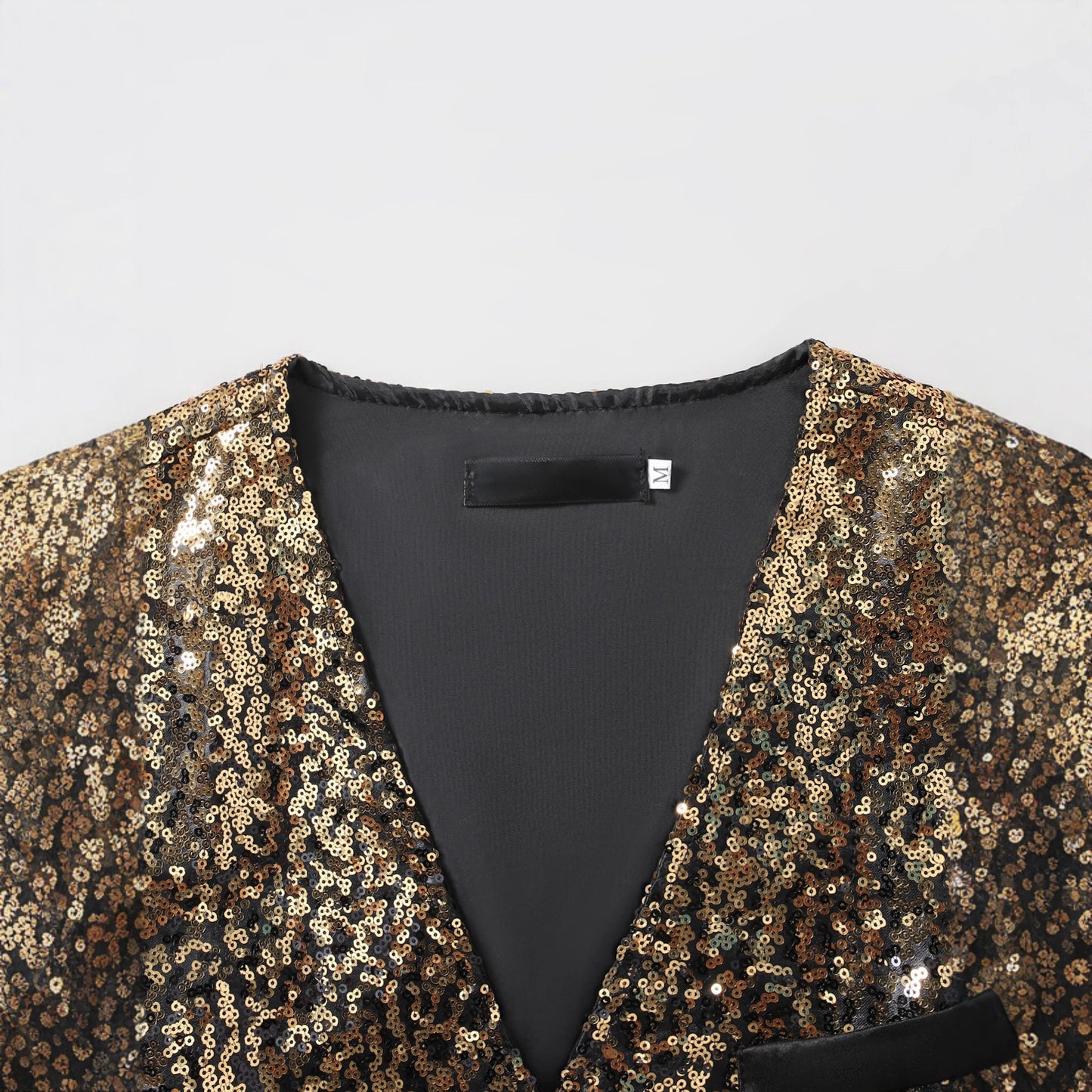 Men's Shimmering Sequin Vest Skorter