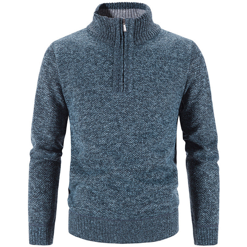 Men's stylish turtleneck sweater with elegant zipper Skorter