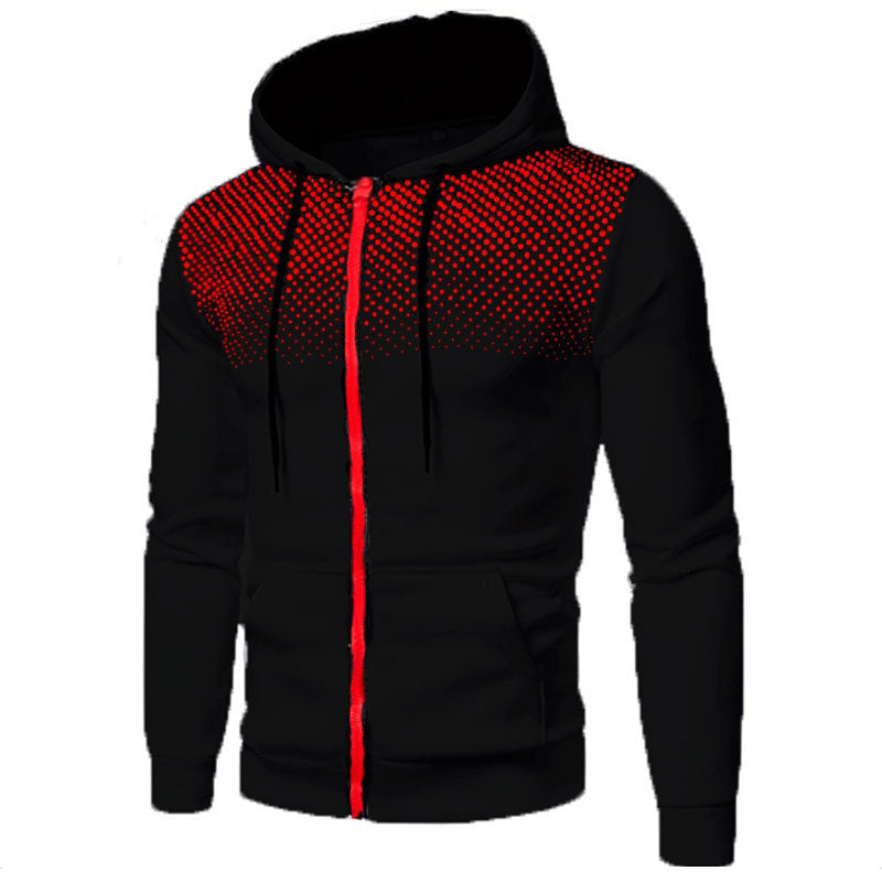 Men's sporty hoodie jacket with full zip and practical pockets Skorter