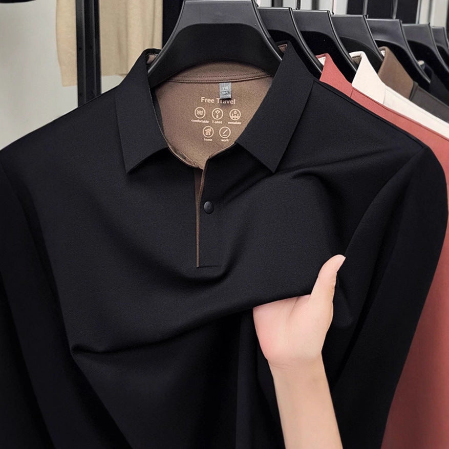 Andningsbar sportpolo för män med innovativ lättskött skorter