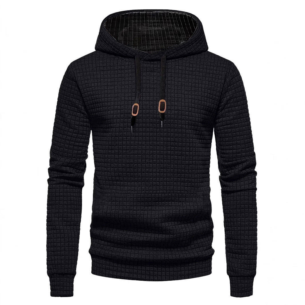 Men's stylish hoodie with textured design Skorter