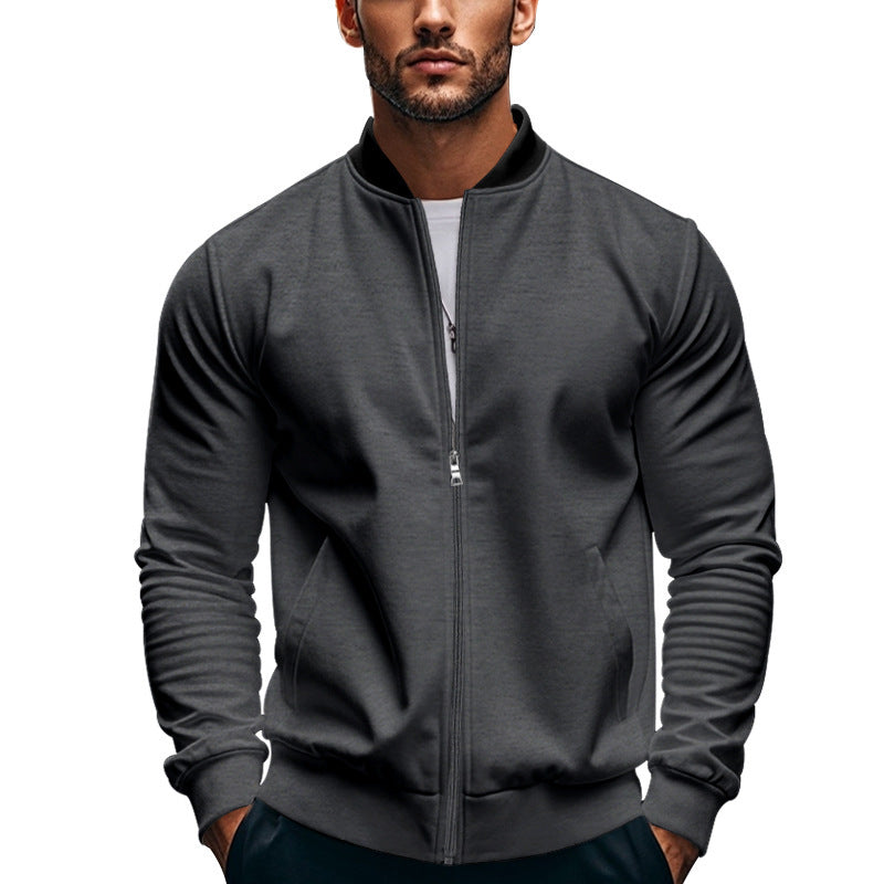 Men's sporty bomber jacket with high collar and practical pockets Skorter