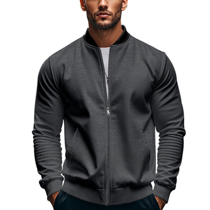 Men's sporty bomber jacket with high collar and practical pockets Skorter
