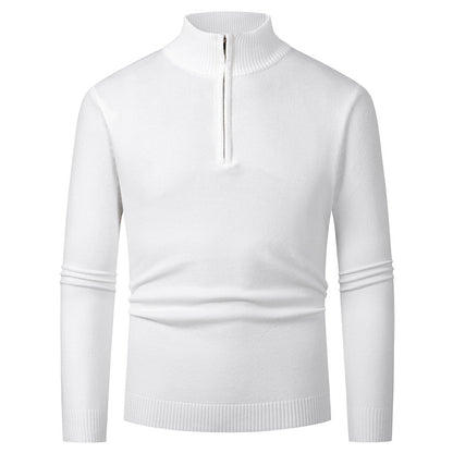 Men's pullover with high collar and zipper Skorter