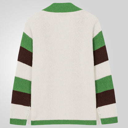 Men's cardigan with modern color block design Skorter