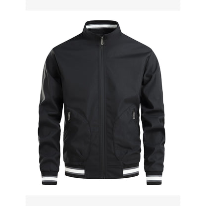 Men's sporty transitional jacket with high collar and practical zip pockets Skorter