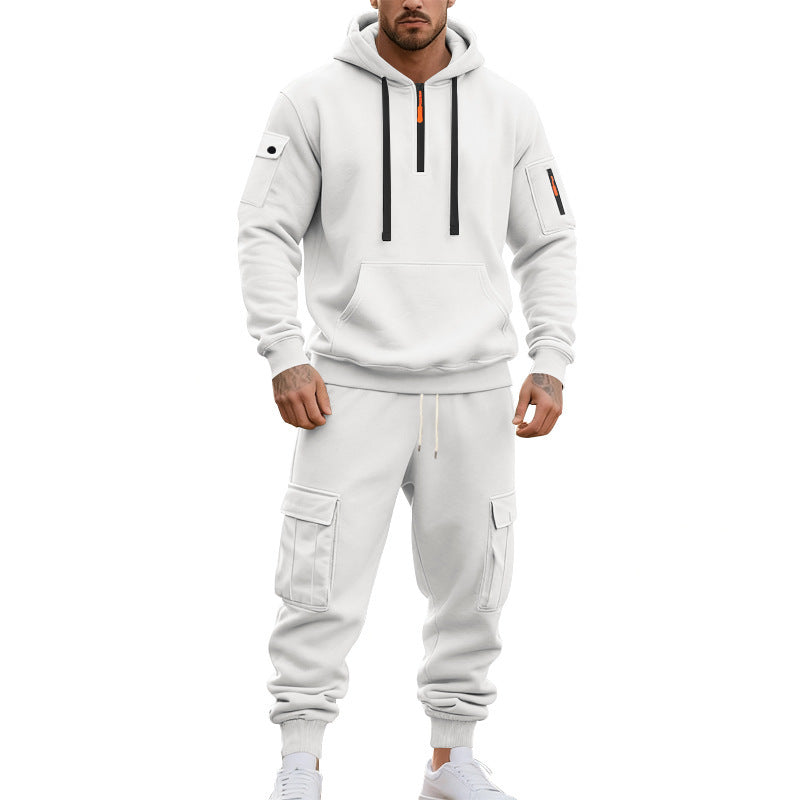 Men's Sporty Tracksuit with Functional Cargo Pockets Skorter