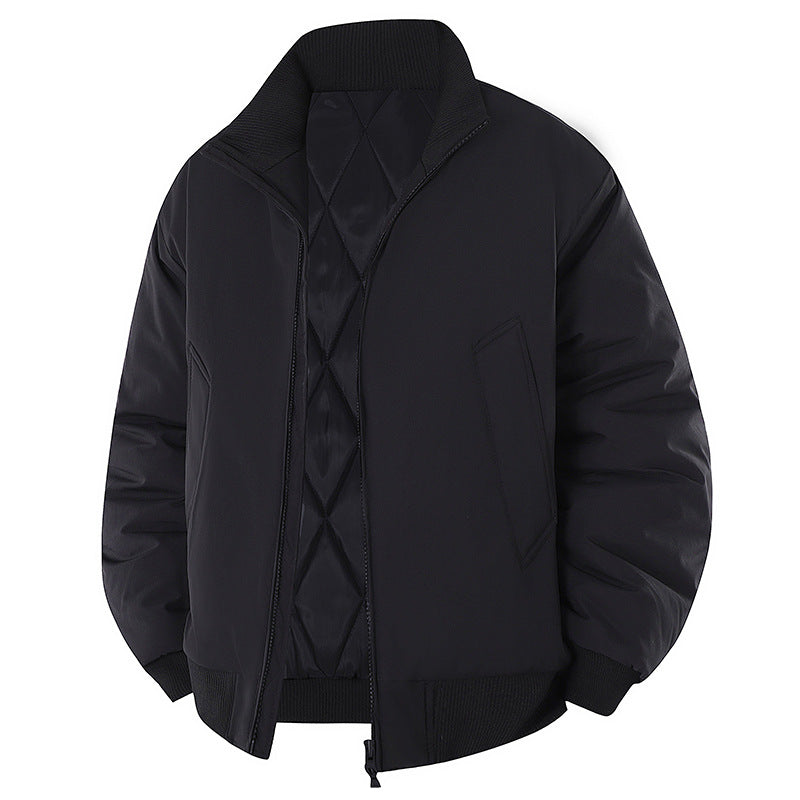 Men's Stylish Quilted Jacket with High Collar Skorter