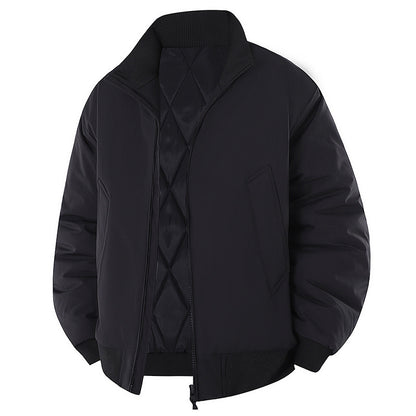 Men's Stylish Quilted Jacket with High Collar Skorter