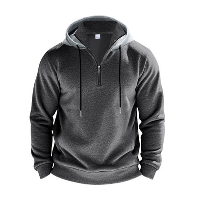 Men's sporty hoodie with half-zip and breathable material Skorter