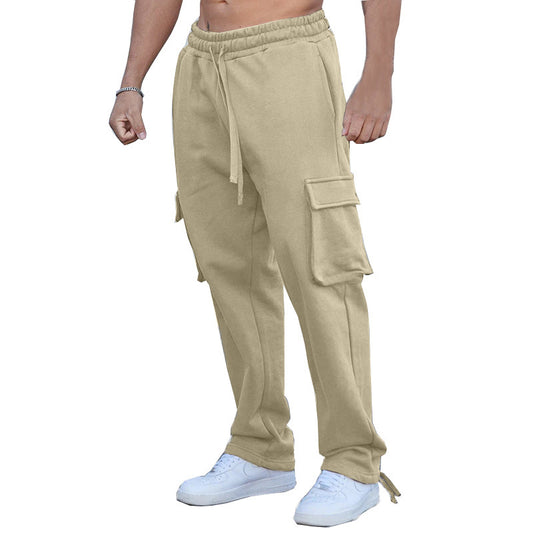 Men's cargo jogging pants made of soft, breathable material with an elastic waistband and practical pockets Skorter