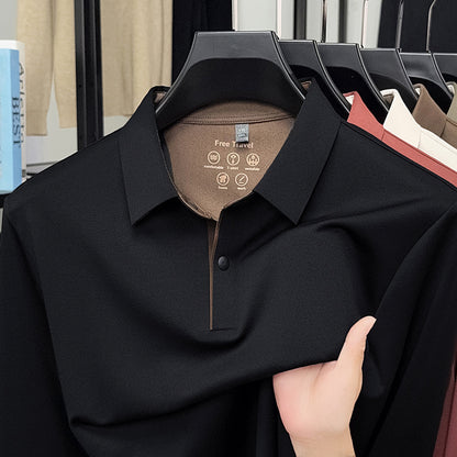 Andningsbar sportpolo för män med innovativ lättskött skorter