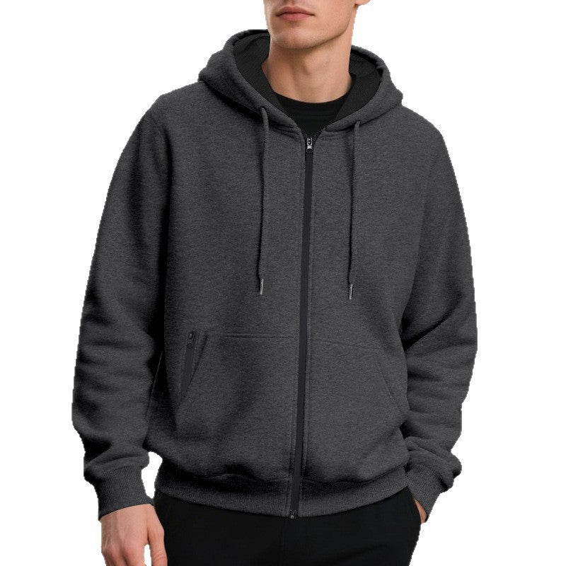 Men's zip hoodie with comfortable pockets and soft inner lining Skorter